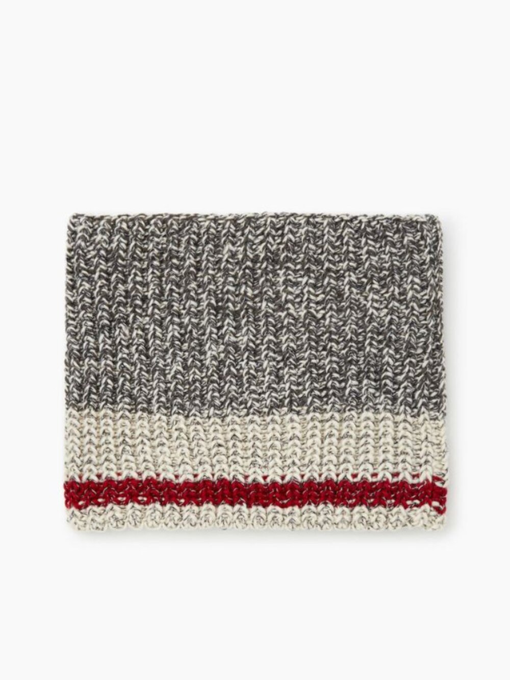Roots Grey Oat Mix Chunky Cabin Snood